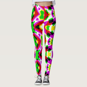 Veelkleurige levendige abstracte "Ratti_Creative_A Leggings