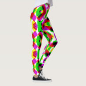 Veelkleurige levendige abstracte "Ratti_Creative_A Leggings (Rechts)