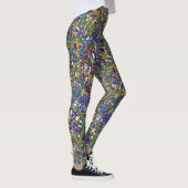 VEELKLEURIGE LIJNEN LEGGINGS (Rechts)