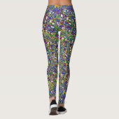 VEELKLEURIGE LIJNEN LEGGINGS (Achterkant)