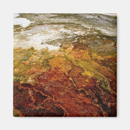 Veelkleurige minerale afzettingen in Yellowstone Magneet