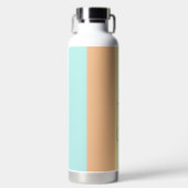 Veelkleurige Moderne Strepen met Naam Waterfles (Voorkant)