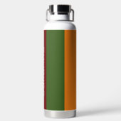 Veelkleurige Moderne Strepen met Naam Waterfles (Achterkant)