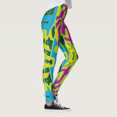 Veelkleurige naadloze "Ratti_Creative_Arts" Leggin Leggings (Rechts)