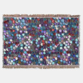 Veelkleurige pailletten brandend man deken (Voorkant)