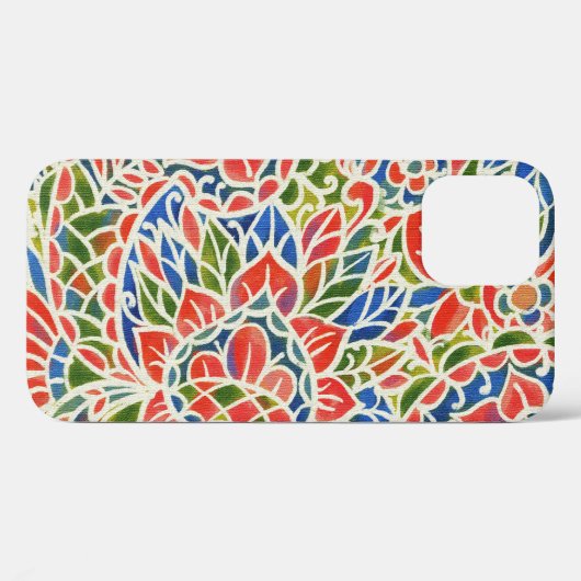 Veelkleurige Paisley Print Batik Patroon Case-Mate iPhone Case (Achterkant (horizontaal))