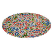 Veelkleurige Paisley Print Batik Patroon Snijplank (Hoek)
