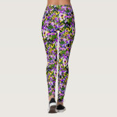 veelkleurige pansies leggings (Achterkant)