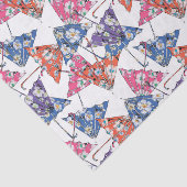 Veelkleurige paraplu's Weefselpapier Tissuepapier (Detail)