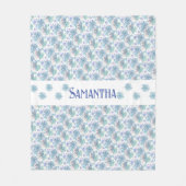 Veelkleurige pastel patchwork Daisy Fleece Deken (Voorkant)