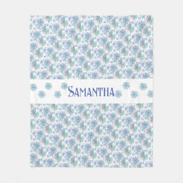 Veelkleurige pastel patchwork Daisy Fleece Deken