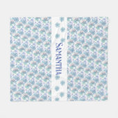 Veelkleurige pastel patchwork Daisy Fleece Deken (Voorkant (Horizontaal))