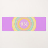 Veelkleurige pastelcirkels yogamat (Achterkant (horizontaal))