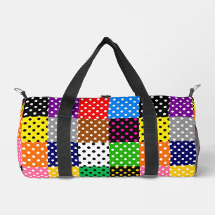 Veelkleurige Patchwork Quilt Polka Dots Plunjezak
