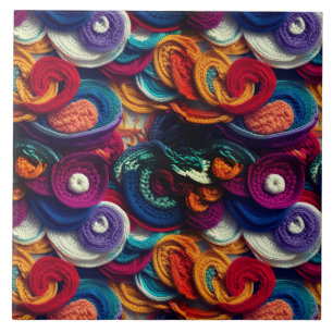 veelkleurige patchwork tegeltje