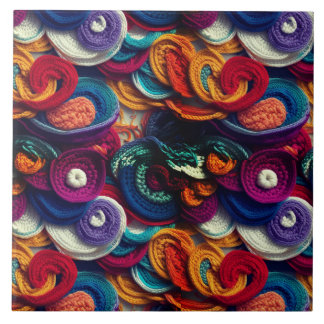 veelkleurige patchwork tegeltje