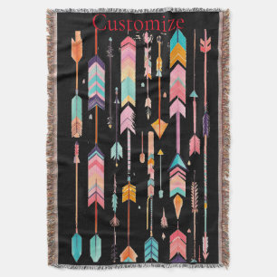 Veelkleurige Pijl Patroon Thunder_Cove Deken