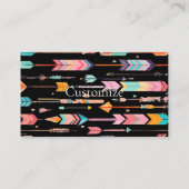 Veelkleurige Pijl Patroon Thunder_Cove Visitekaartje (Achterkant)