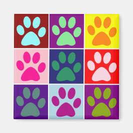 Veelkleurige poten magneet