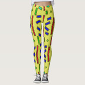  veelkleurige "Ratti_Creative_Arts" Leggings (Voorkant)