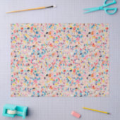 Veelkleurige Regenboog Terrazzo patroon Tissuepapier (Craft)