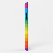 Veelkleurige regenboog Wiggly Stripes Case-Mate iPhone Case (Achterkant/rechts)