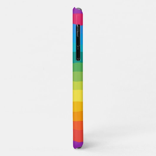 Veelkleurige regenboog Wiggly Stripes Case-Mate iPhone Case (Achterkant/links)