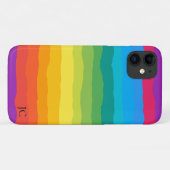 Veelkleurige regenboog Wiggly Stripes Case-Mate iPhone Case (Achterkant (horizontaal))