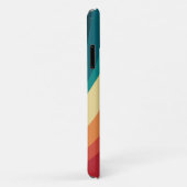 Veelkleurige retro stijl golven ontwerp Case-Mate iPhone case (Achterkant/rechts)