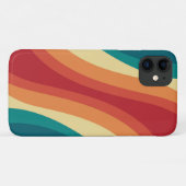 Veelkleurige retro stijl golven ontwerp Case-Mate iPhone case (Achterkant (horizontaal))