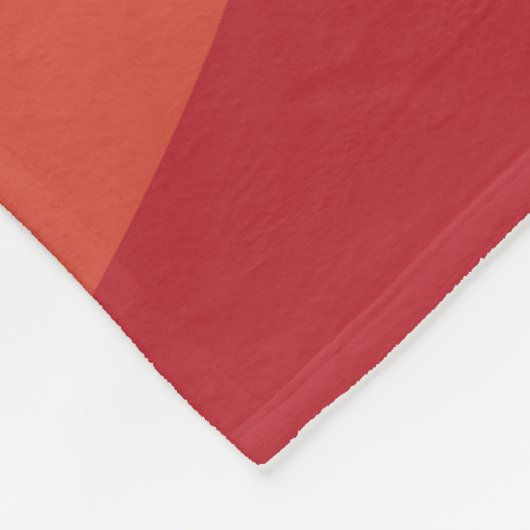 Veelkleurige retro stijl golven ontwerp fleece deken (Hoek)