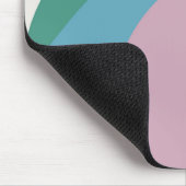 Veelkleurige retro stijlcirkels muismat (Hoek)
