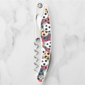 Veelkleurige schedels patroon kurkentrekker (Voorkant)