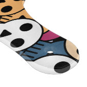 Veelkleurige schedels patroon snijplank (Hoek)