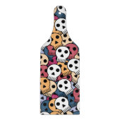 Veelkleurige schedels patroon snijplank (Voorkant)