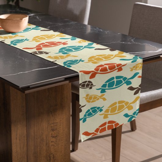 Veelkleurige schildpad lange tafelloper