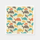 Veelkleurige schildpad servet (Voorkant)