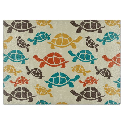 Veelkleurige schildpad snijplank (Voorkant)