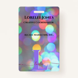 Veelkleurige schittering badge