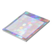 Veelkleurige schittering notitieblok (Linkerzijde)
