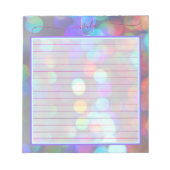 Veelkleurige schittering notitieblok (Voorkant)