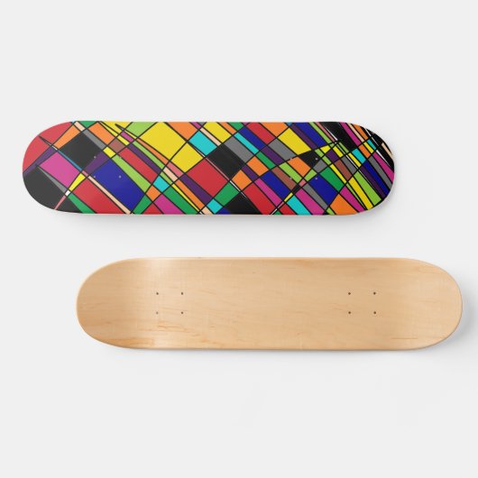 Veelkleurige Skateboard Deck (Horizontaal)