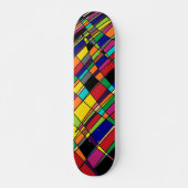 Veelkleurige Skateboard Deck (Voorkant)