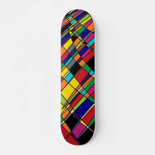 Veelkleurige Skateboard Deck (Voorkant)