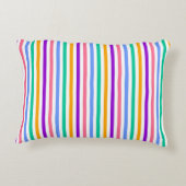 veelkleurige Snoepjes streep Accent Kussen (Achterkant)