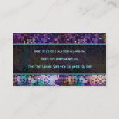 Veelkleurige Sparkles & Glitter Patroon Visitekaartje (Achterkant)
