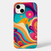 Veelkleurige spatverf Case-Mate iPhone case (Achterkant)