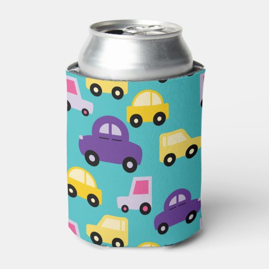 Veelkleurige Speelgoed Cars Pattern Blikjeskoeler (Blikje Voorkant)
