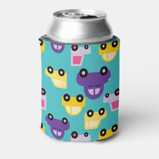 Veelkleurige Speelgoed Cars Pattern Blikjeskoeler (Blikje Achterkant)