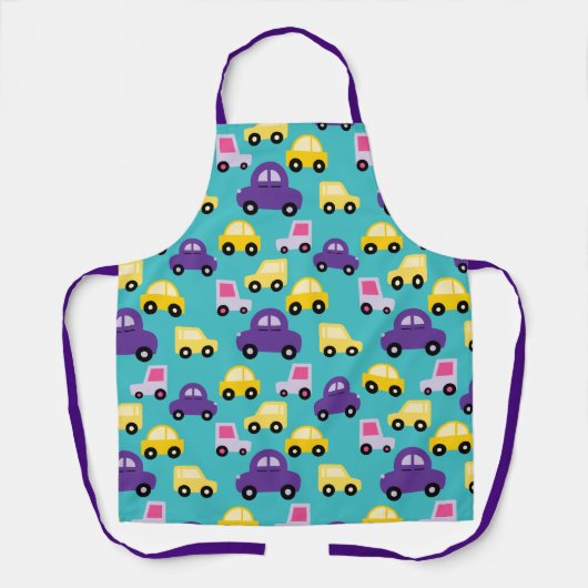 Veelkleurige Speelgoed Cars Pattern Schort (Voorkant)